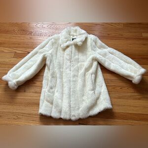 Beautiful Dennis Basso Pelted Faux Mink Coat